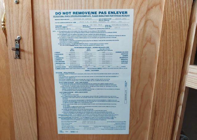 2002 KEYSTONE HORNET 28