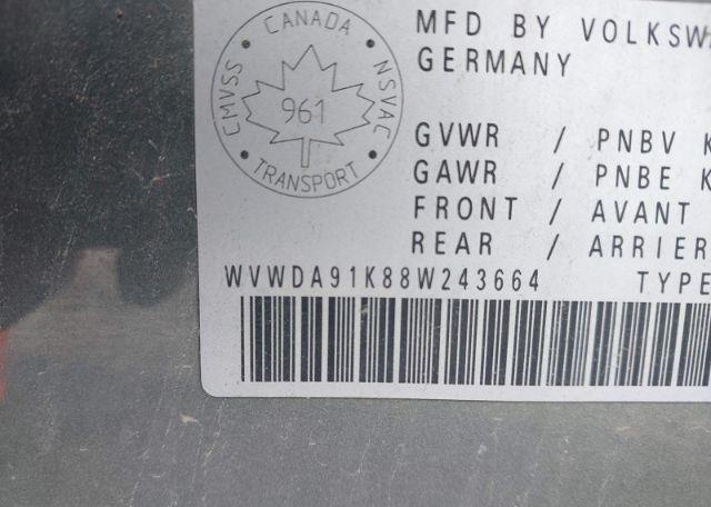 2008 VOLKSWAGEN RABBIT