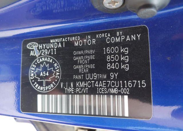 2012 HYUNDAI ACCENT GLS