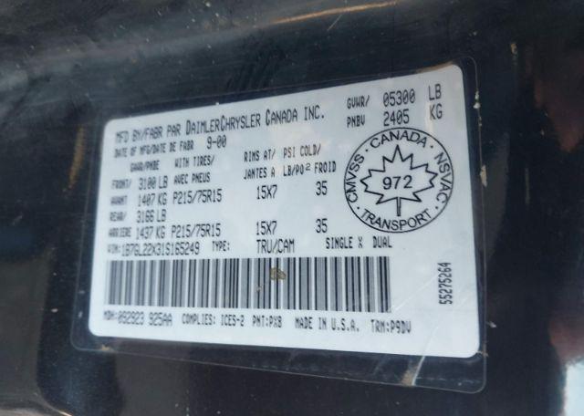 2001 DODGE DAKOTA
