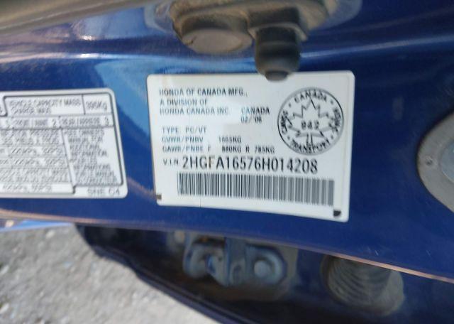 2006 HONDA CIVIC LX