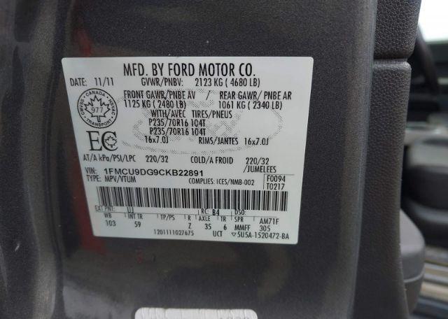 2012 FORD ESCAPE XLT
