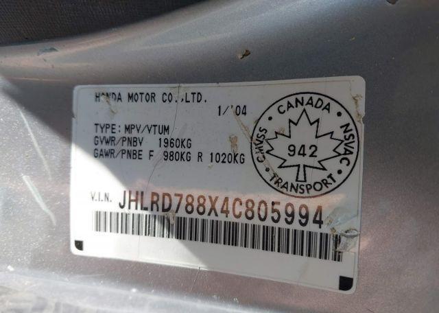 2004 HONDA CR-V EX