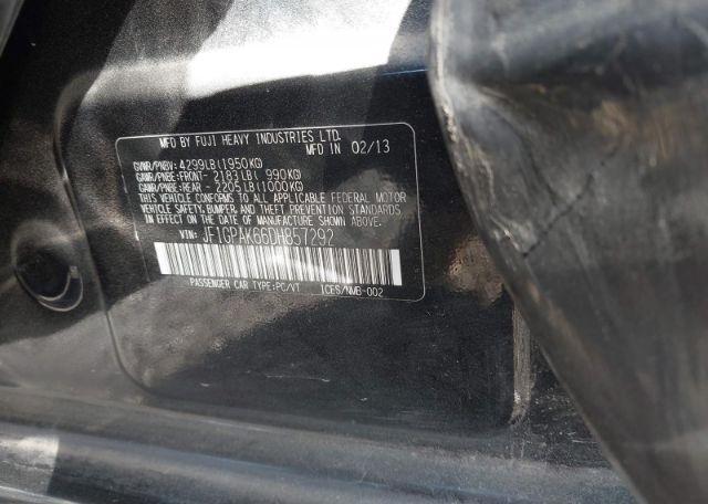 2013 SUBARU IMPREZA LIMITED