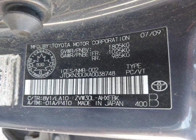 2010 TOYOTA PRIUS