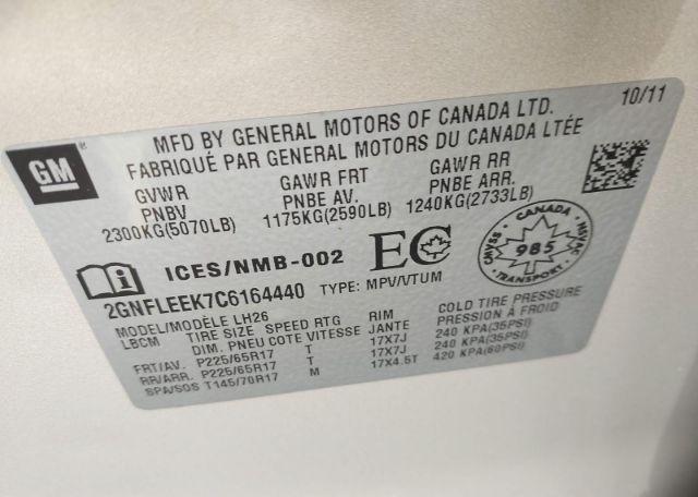 2012 CHEVROLET EQUINOX LT