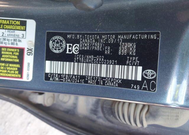 2014 TOYOTA COROLLA L
