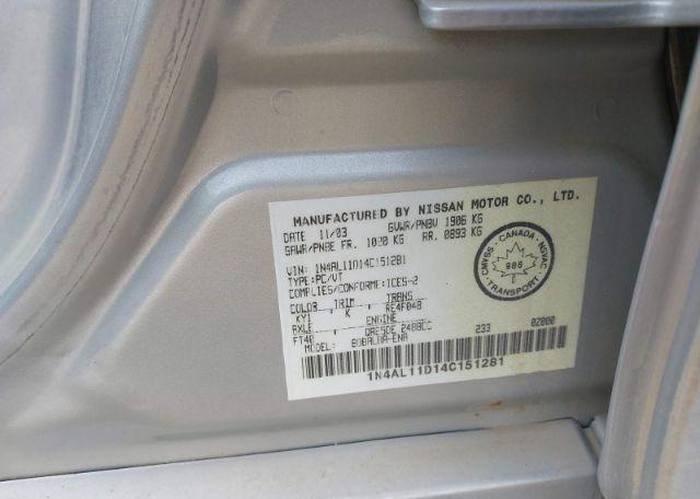 2004 NISSAN ALTIMA 2.5