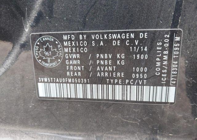 2015 VOLKSWAGEN GTI