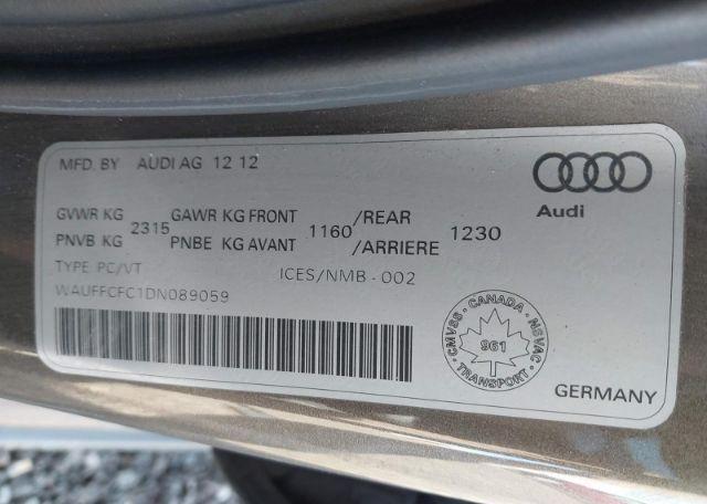 2013 AUDI A6 PREMIUM