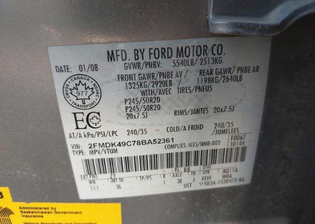 2008 FORD EDGE LIMITED