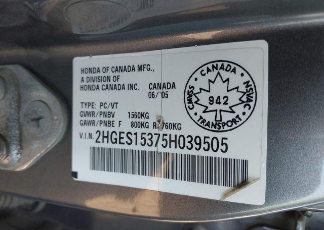 2005 HONDA CIVIC DX VP