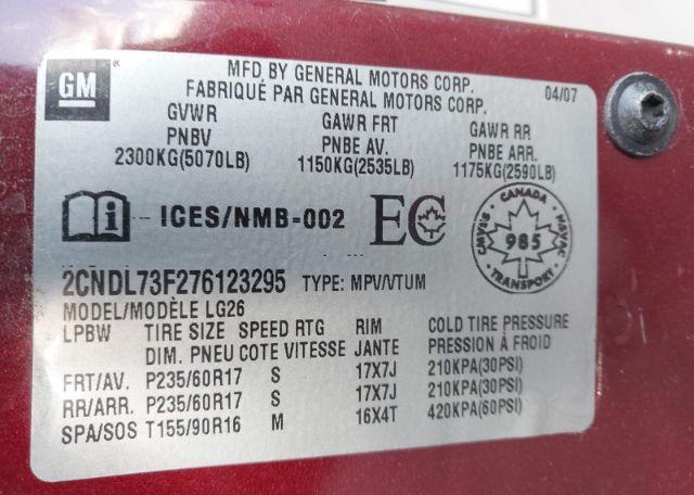 2007 CHEVROLET EQUINOX LT