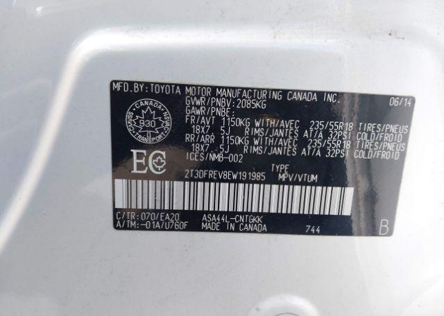 2014 TOYOTA RAV4 LIMITED