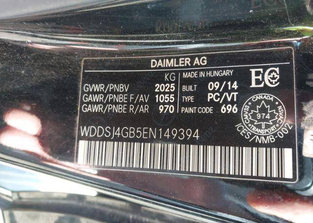 2014 MERCEDES-BENZ CLA 250 4MATIC