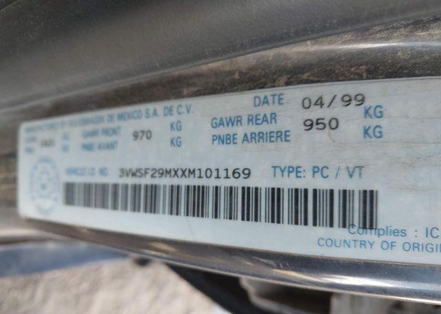 1999 VOLKSWAGEN JETTA GLS TDI