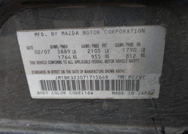 2007 MAZDA 3 S
