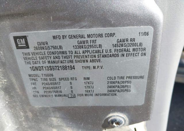 2007 CHEVROLET TRAILBLAZER LS