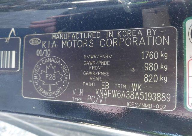 2010 KIA FORTE SX