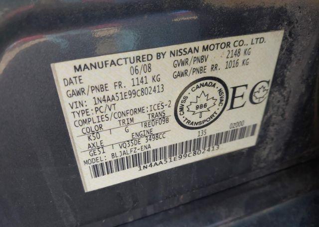 2009 NISSAN MAXIMA S