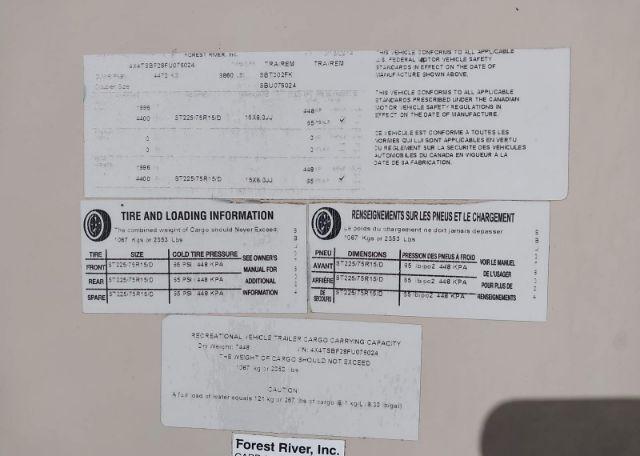 2015 FOREST RIVER INC. 302FK