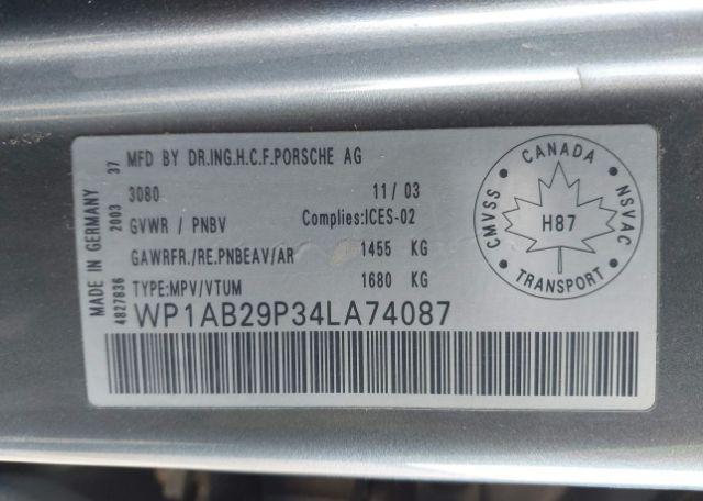 2004 PORSCHE CAYENNE S