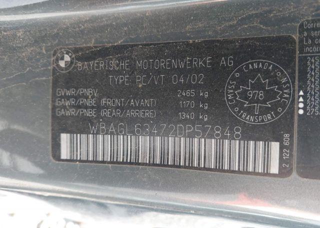 2002 BMW 745 I