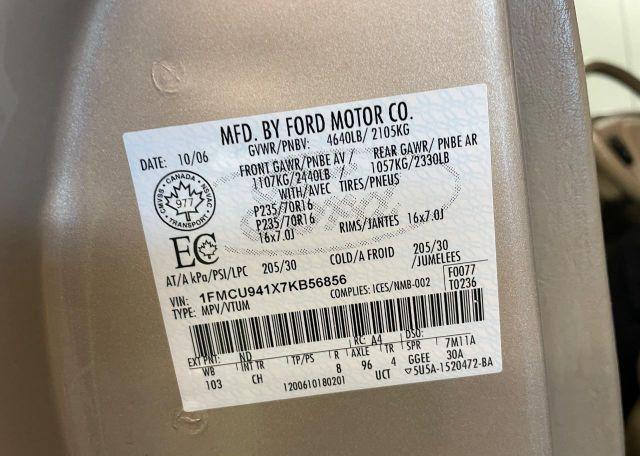 2007 FORD ESCAPE LIMITED