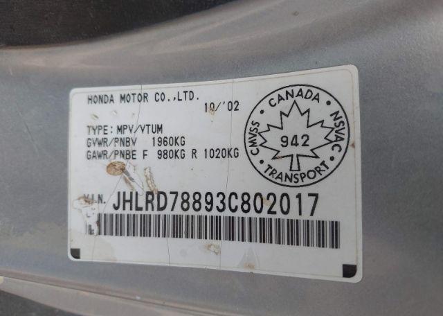 2003 HONDA CR-V EX