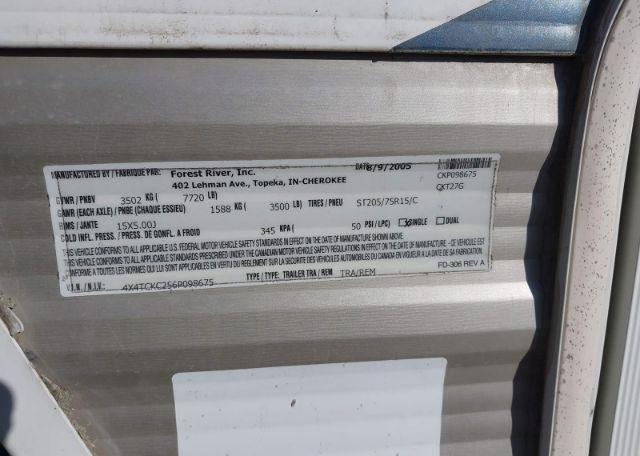 2005 FOREST RIVER INC. cherokee
