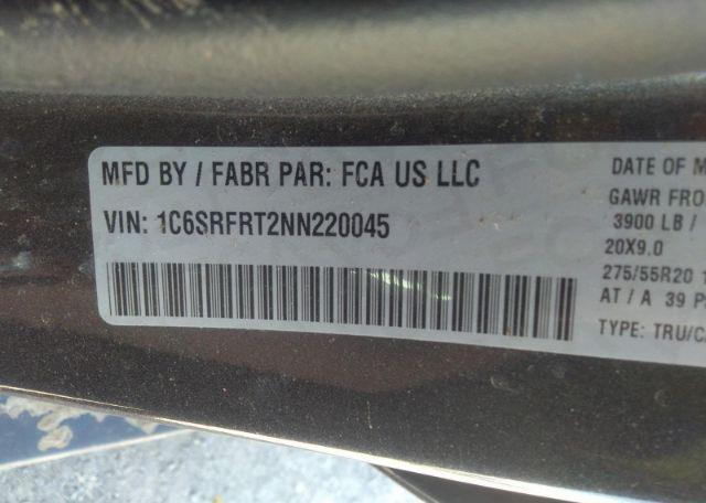 2022 RAM 1500 LARAMIE
