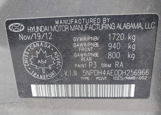 2013 HYUNDAI ELANTRA GLS