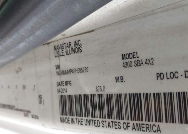 2015 INTERNATIONAL 4000 4300