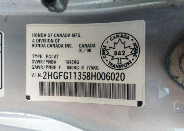 2008 HONDA CIVIC DX-G