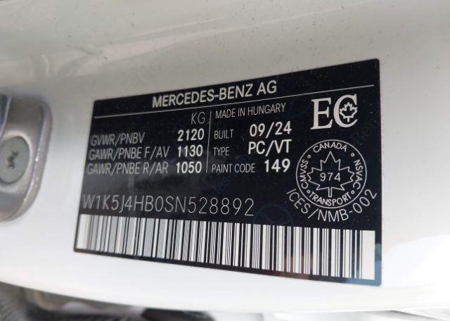 2025 MERCEDES-BENZ CLA 250 4MATIC