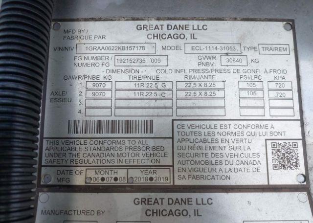 2019 GREAT DANE TRAILERS other