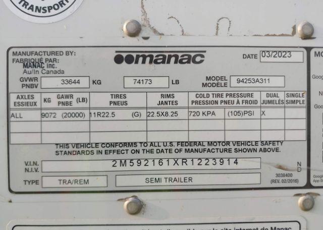 2024 MANAC INC VAN TRAILER