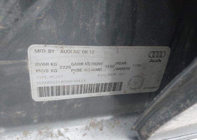 2013 AUDI A4 PREMIUM PLUS