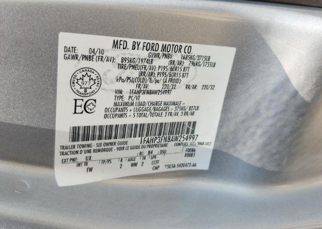2010 FORD FOCUS SE