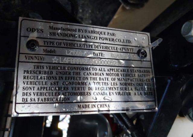 2022 SHANGDONG ODES UTV800