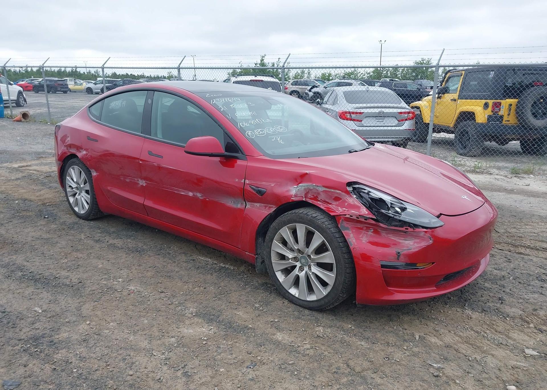 2021 TESLA MODEL 3 STANDARD RANGE