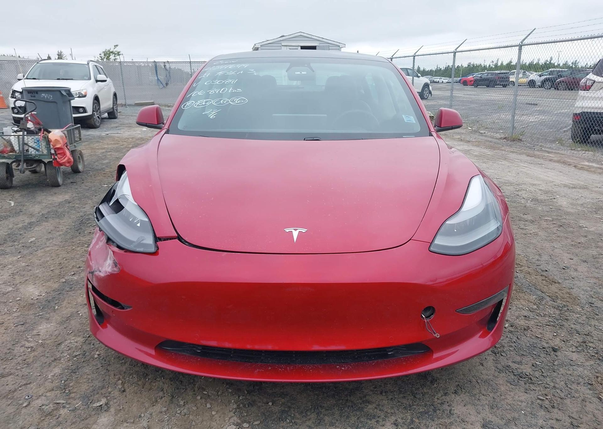 2021 TESLA MODEL 3 STANDARD RANGE