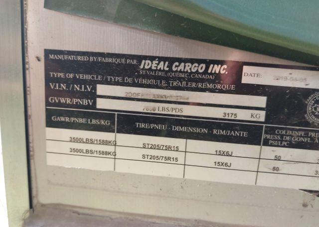 2019 IDEAL CARGO IDAV714TA2