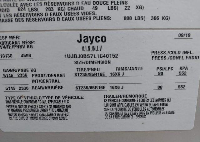 2020 JAYCO EAGLE 5TH WHEEL