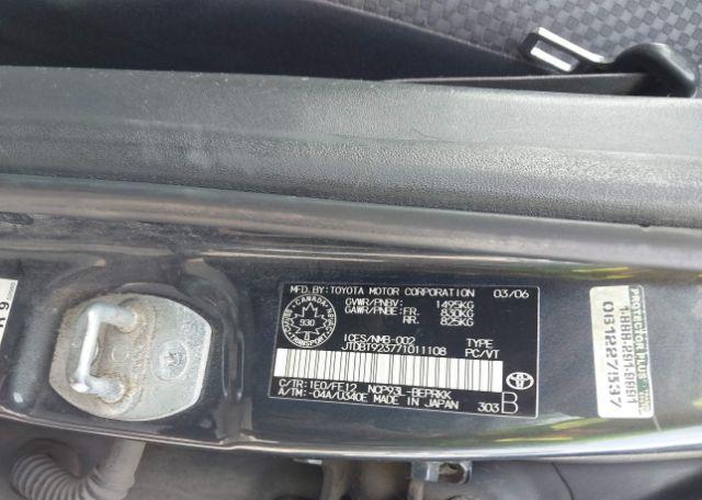 2007 TOYOTA YARIS
