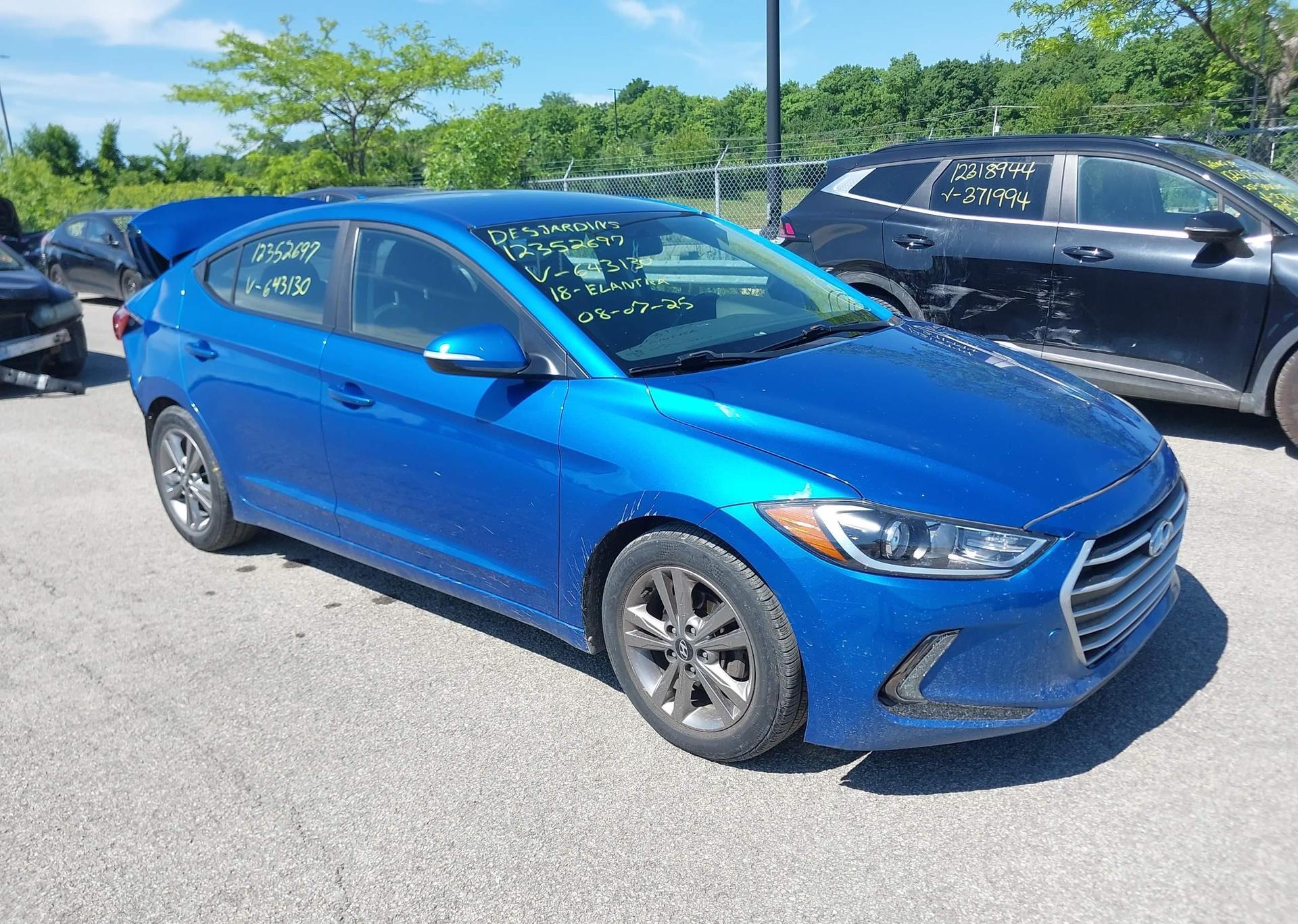 2018 HYUNDAI ELANTRA SEL