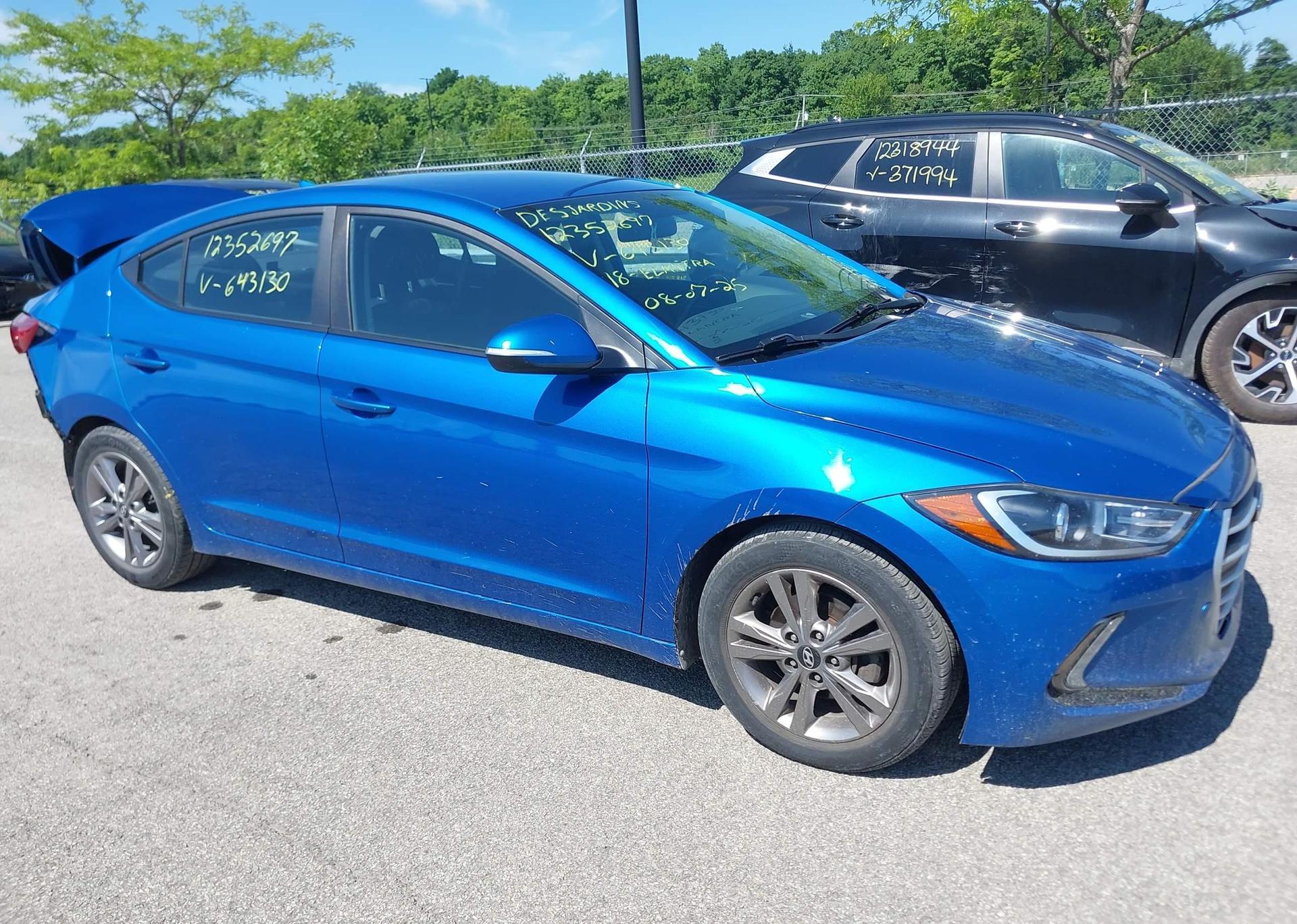 2018 HYUNDAI ELANTRA SEL