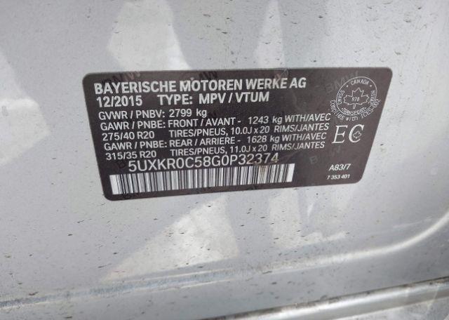 2016 BMW X5 XDRIVE35I