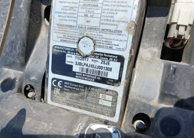 2018 CAN-AM OUTLANDER MAX 650 XT