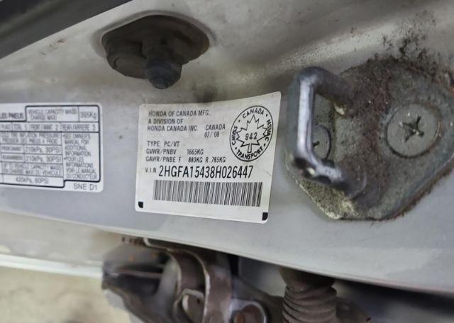 2008 HONDA CIVIC DX-G